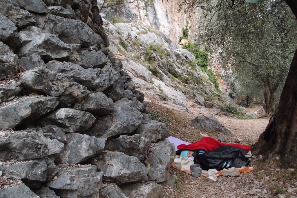 Kryštof spí v jedné z nejznámějších oblastí Sarca valley - Masone